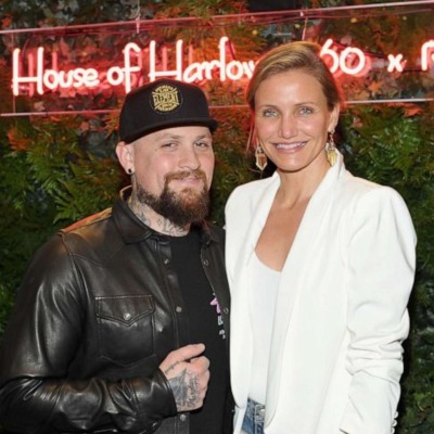 Cameron Diaz and Benji Madden were photographed together.